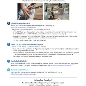 Digital Flyer | Inbound Transfer Order Process - Vendor Managed
